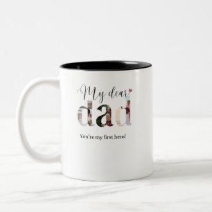 Cadeau voor Vaderdag voor Papa 2026 Tweekleurige Koffiemok