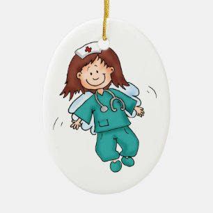 Cadeau voor verpleegkundigen - Personaliseren met  Keramisch Ornament