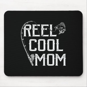 Cadeau voor visliefhebber Reel Cool Moeder Visser Muismat