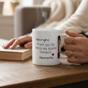 cadeau voor vrienden bedankt dat je mijn therapeut koffiemok