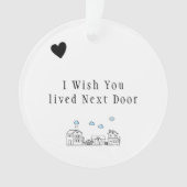 Cadeau voor Vriendschap Cadeau Keepsake Cadeaudeur Ornament (voorkant)