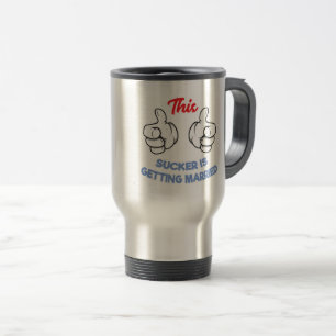 Cadeau voor vrijgezellenfeest Deze kerel gaat trou Reisbeker