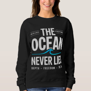 Cadeau voor vrouwen die graag surfen in diep water trui