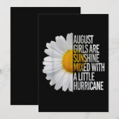 Cadeau voor vrouwen in augustus Funny Daisy Quote  Kaart (Voorkant / Achterkant)