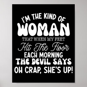 Cadeau voor vrouwen Motivational Quote Zelfverzeke Poster