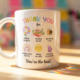 Cadeau voor waardering van leraren Bedankt Dagverb Koffiemok