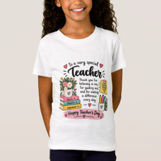 Cadeau voor waardering van leraren | Gelukkige Dag T-shirt