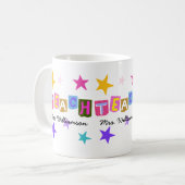 Cadeau voor waardering van leraren Modern Koffiemok (Voorkant links)