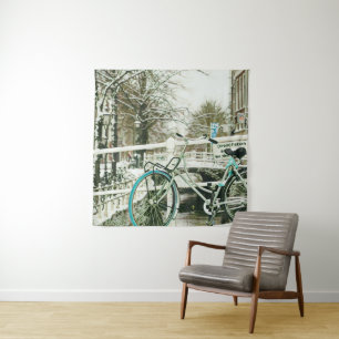 Cadeau voor wielrenliefhebber wandkleed
