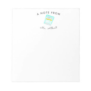 cadeau voor wiskunde docent briefpapier notepad notitieblok