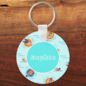 cadeau voor zwembad sleutelhanger (Voorkant)