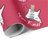 Cadeau Vous Rock Valentine's Day Wrapping Papier (Coin rond)