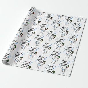 Cadeau Vous soufflant papier d'emballage de baisers de