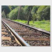 Cadeau voyage ferroviaire, papier d'emballage (Plat)