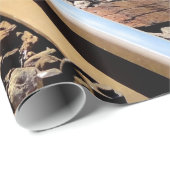 Cadeau voyage ferroviaire, papier d'emballage (Coin rond)