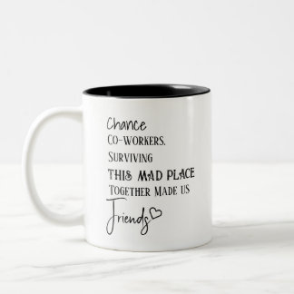 Cadeau Waardering Collega Bedankt Vriendschap Tweekleurige Koffiemok