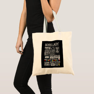 Cadeau waardering voor vrouwelijke baas mode tote bag