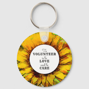 Cadeau waardering vrijwilliger sleutelhanger