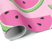 Cadeau Watermelon Cute 1er Anniversaire Papier d'envelopp (Coin rond)