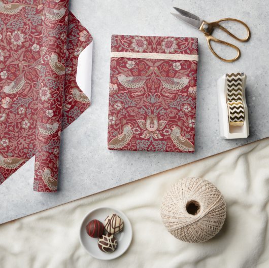 Cadeau William Morris fraise Thief Papier à envelopper (Artisanat)
