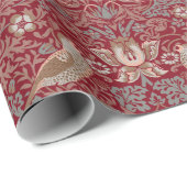 Cadeau William Morris fraise Thief Papier à envelopper (Coin rond)