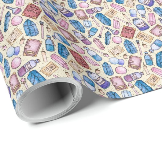 Cadeau Witchy Wonders Envelopper le papier (Coin rond)