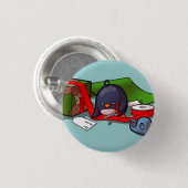 Cadeau-Wrapping Penguin Button (Voorkant /achterkant)