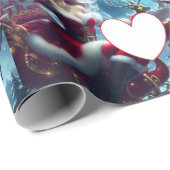 Cadeau xmas Papier d'emballage (Coin rond)