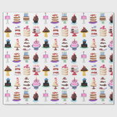 Cadeau Yummy Cakes Wrapper Papier (Plat)