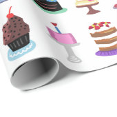 Cadeau Yummy Cakes Wrapper Papier (Coin rond)