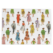 Cadeau-zak (retro-50) groot cadeauzakje (Achterkant)