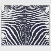 Cadeau Zebra Cowhide Imprimer papier d'emballage noir et  (Plat)