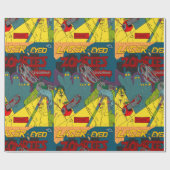 Cadeau Zombies au laser avec papier d'enveloppement de tr (Plat)