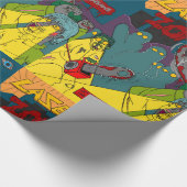 Cadeau Zombies au laser avec papier d'enveloppement de tr (Coin)