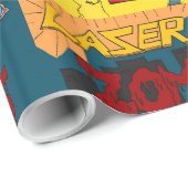 Cadeau Zombies au laser avec papier d'enveloppement de tr (Coin rond)