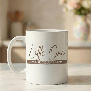 Cadeau zwangerschapsaankondiging tante kleine koffiemok