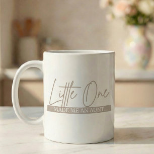 Cadeau zwangerschapsaankondiging tante kleine koffiemok