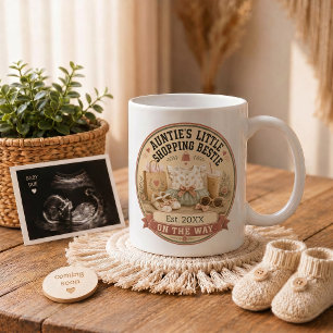 Cadeau zwangerschapsaankondiging voor tante koffiemok