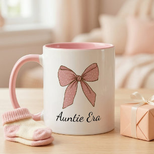 Cadeau zwangerschapsaankondiging voor tante trots tweekleurige koffiemok
