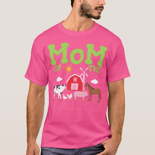 Cadeaubaby voor Moederdag met boerderijdierenmuzie T-shirt (Voorkant)