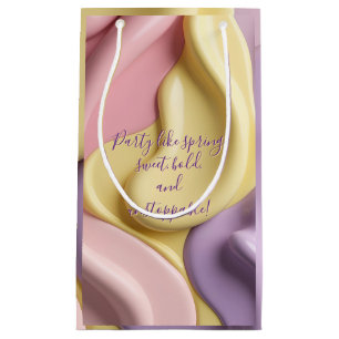 Cadeaubag in stijlvol abstract grafisch ontwerp klein cadeauzakje