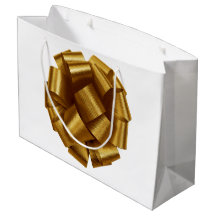 Cadeaubag met gouden strik