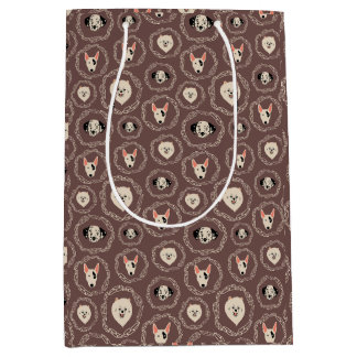 Cadeaubag met hondenprint medium cadeauzakje