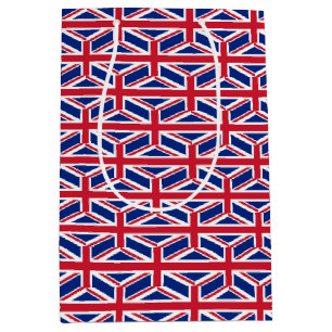 Cadeaubag met vlag van het Verenigd Koninkrijk Medium Cadeauzakje