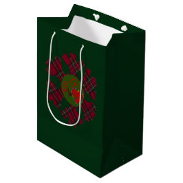 Cadeaubag plaid sneeuwvlok medium cadeauzakje