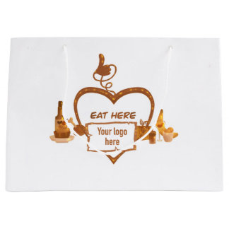 Cadeaubag voor restaurant  groot cadeauzakje