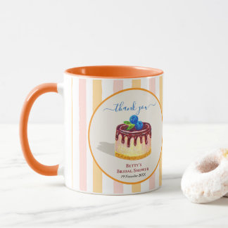 Cadeaube Wijdingstaart Sinaas Oranje Roze Bedankt Mok