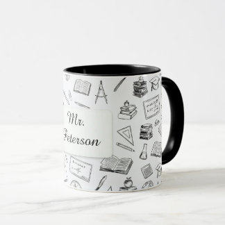 Cadeaubeker voor leraar Zwart & Wit Natuurkunde Wi Mok
