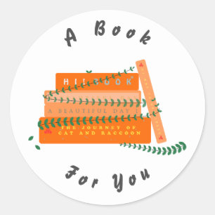 Cadeaubekleding sticker Een boek voor jou