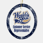 Cadeaubeschrijving van klantenservice keramisch ornament (Links)